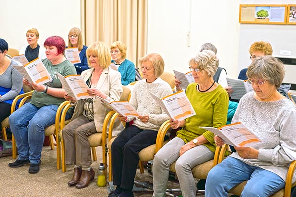 The Doncaster Wheatsheaf Singers in rehearsal